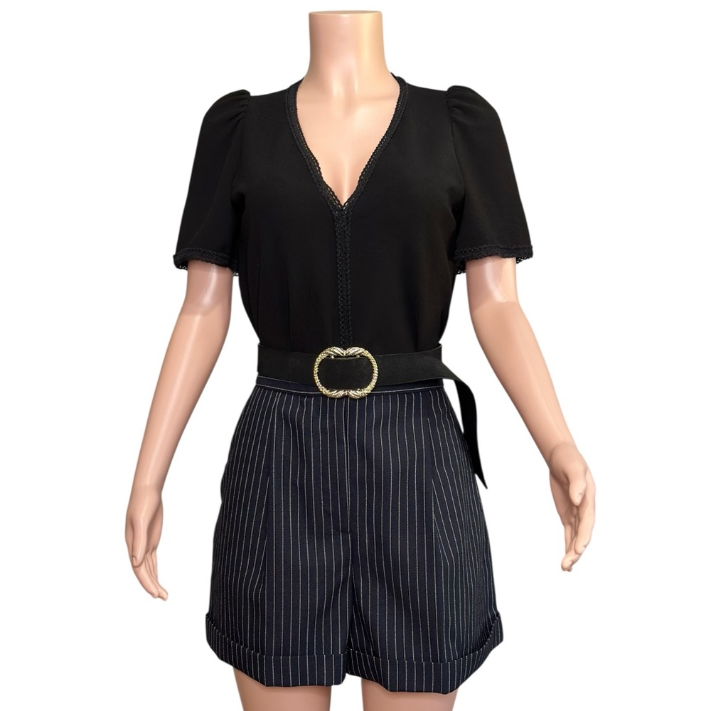 SÉZANE Tina Blouse, Black, FR34/US2 - Picture 7 of 8